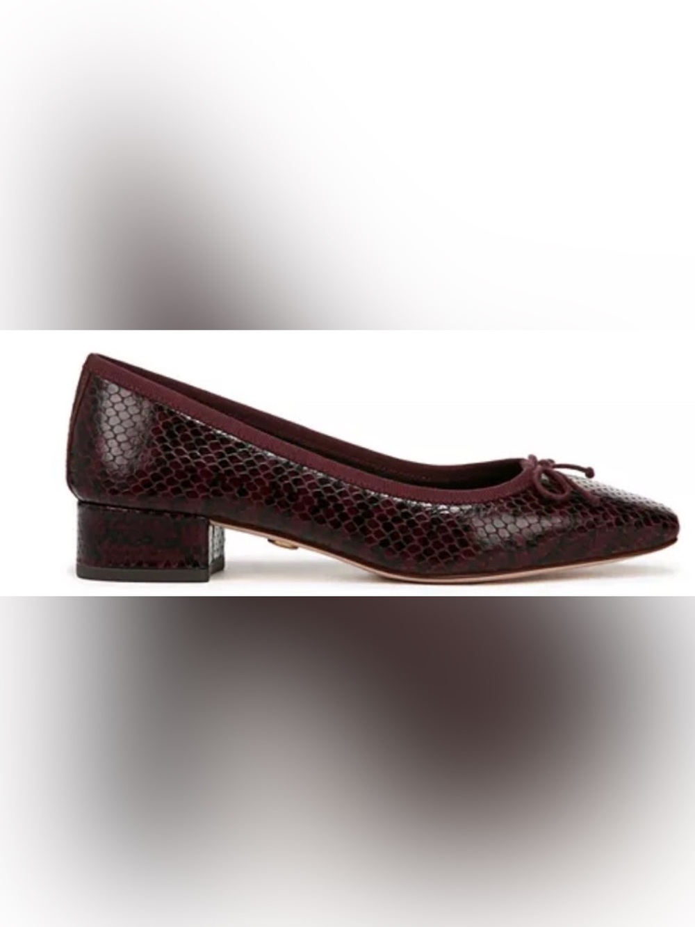 NWT Veronica Beard Cecile low heel pump in Wine Size 37 - Picture 2 of 6